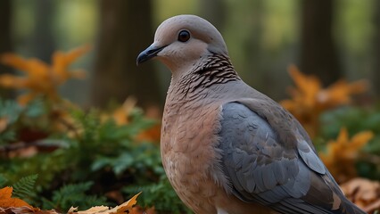 Fototapeta premium Bird in Forest Undergrowth