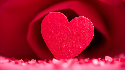 Obraz premium A Romantic Valentine’s Day: A Love-Filled Writing Page with Hearts, Couples, and Sweet Sentiments to Express Your Feelings ai. 