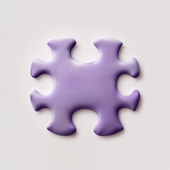 Obraz premium Design_a_lavenderhued_puzzle_piece_with_a_ jigsaw puzzle piece