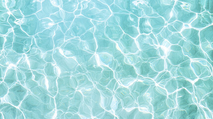 Obraz premium Clear turquoise water with subtle ripples reflecting light creates serene atmosphere