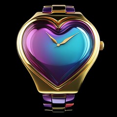 elegant heart-shaped watch