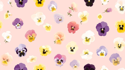 seamless pattern with flowers