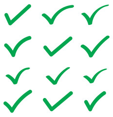 check box icon with correct, accept checkmark icons green tick box, checkbox symbol sign. check mark box square frame. Checkmark Icon Vector Logo template. Check list button icon. Check mark in round 