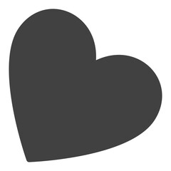 Minimal Heart vector icon - love simple cool sign