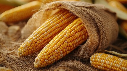 Harvesting fresh corn agricultural field food photography rustic setting close-up view nature's bounty