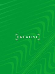 Abstract futuristic green background with modern design. Realistic 3d wallpaper with luxury flowing green gradient lines, for posters, websites, brochures, cards, banners, banners, etc.