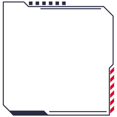 Futuristic Tech Square Frame