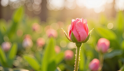 Elegant teapot with steaming tea on wooden table, tranquil morning