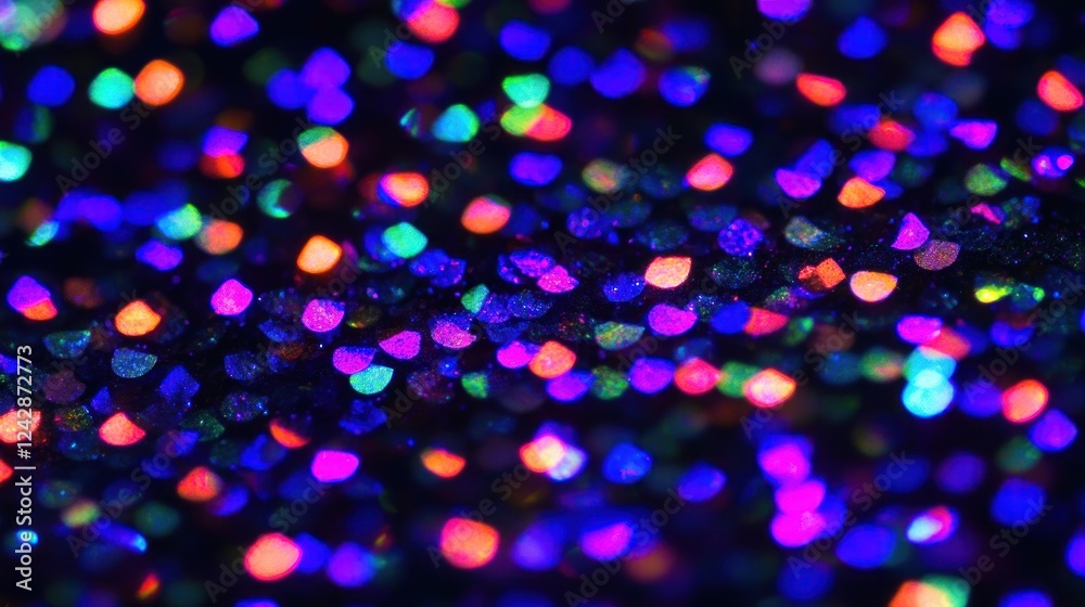 Poster Abstract Colorful Glitter Bokeh Background Image