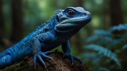 Fototapeta premium iguana on a tree
