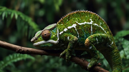 Obraz premium iguana on a tree