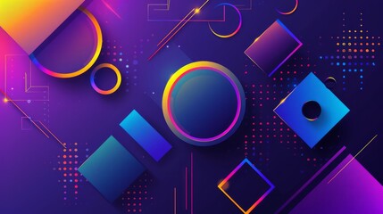 Vibrant abstract gradient background, smooth color transitions, 3D fluid shapes, modern aesthetic, perfect for web and mobile design