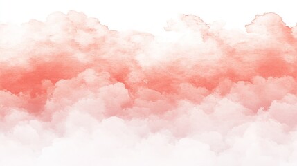 Fototapeta premium Coral cloudscape, aerial view, soft texture, design element