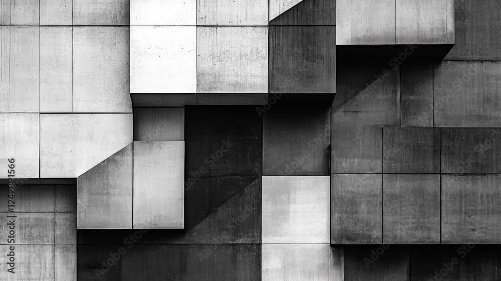 Poster abstract architectural concrete panel design