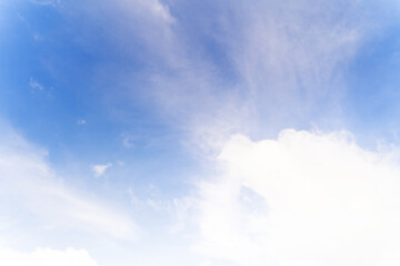 scene romantic sunset at Karon beach. abstract nature background..Sunset with bright color light rays and other atmospheric effects..Gradient color.cloudscape background in Phuket Thailand.