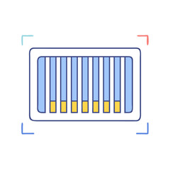 barcode icon, barcode vector illustration-simple illustration of barcode, perfect for barcode logos and icons
