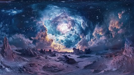 360&deg; VR Exploration of a Deep Space Nebula