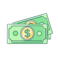 cash icon, cash vector illustration-simple illustration of cash, perfect for cash logos and icons
