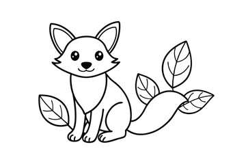 Raccoon Coloring Book Page
