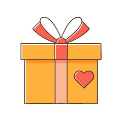 gift box icon, gift box vector illustration-simple illustration of gift box, perfect for gift box logos and icons
