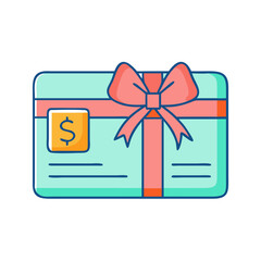 gift card icon, gift card vector illustration-simple illustration of gift card, perfect for gift card logos and icons