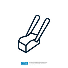 Modern Cooking Utensil Icon with Minimalist Design and Functional Appearance for Kitchen and Food Preparation Activities