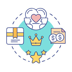 loyalty program icon, loyalty program vector illustration-simple illustration of loyalty program, perfect for loyalty program logos and icons