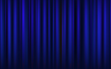 Abstract blue curtain background