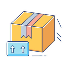 parcel icon, parcel vector illustration-simple illustration of parcel, perfect for parcel logos and icons