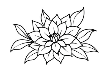 Floral Ornament with Bud