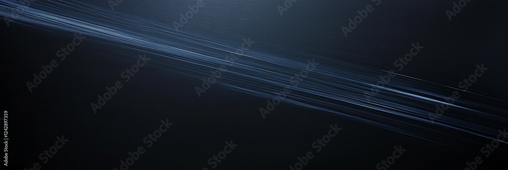 Poster dynamic abstract banner with streaks showcasing depth and movement in a dark setting suited for mode
