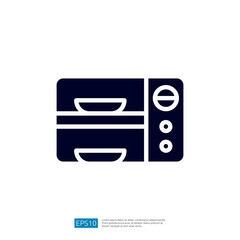 Modern Kitchen Oven Icon Featuring Dual Compartment Design For Efficient Cooking And Meal Preparation In A Contemporary Kitchen