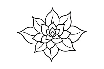 Floral Ornament with Bud