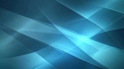 Obraz premium dynamic abstract background featuring overlapping translucent blue shapes creating sense of depth and movement. gradient of blues adds calming yet energetic feel to composition