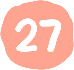 Calendar number 27
