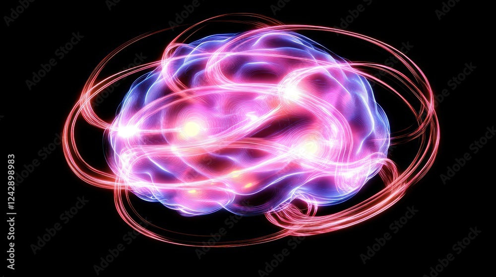 Poster abstract brain energy flow visualization