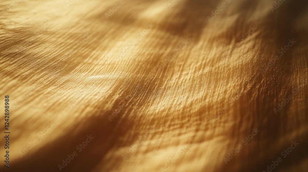 Poster Golden Fabric Texture Showing Subtle Drape and Light