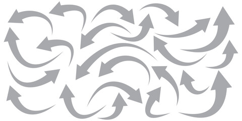 Set of curved arrows isolated on white background. Curved arrow, hand drawn curved arrows. Set long black curve arrow icon vector . black curve arrow icon set. long arrow icon set. curve arrow vector.