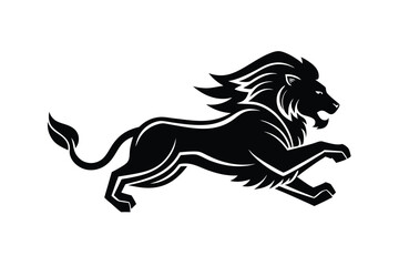  Leaping Lion Logo Vector Design