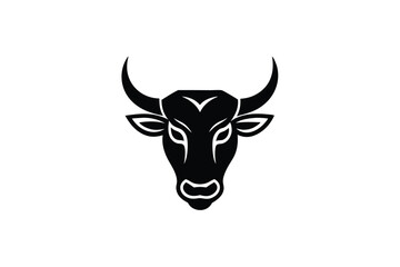 Bold Bull's Head Vector Logo