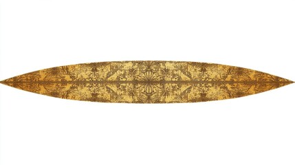 Obraz premium Detailed Golden Leaf with Brown Speckles on White Background