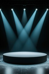 A dynamic team logo reveal on stage screens