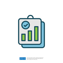 Data Analysis Icon Representing Growth Metrics In A Visually Engaging Style Showing Positive Trends And Performance Indicators For Business Insights