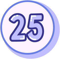 Circle Cartoon Calendar Number