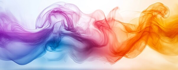 Fototapeta premium Abstract Colorful Gradient Waves, Generative AI