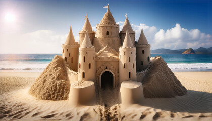 castle on the beach