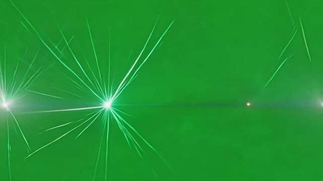 Rhythmic cadence The lasers pulse in a synchronized rhythm creating a sense of harmony and fluidity in their movement. Green screen chromakey