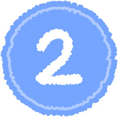 Doodle Calendar Round Shape Number 2
