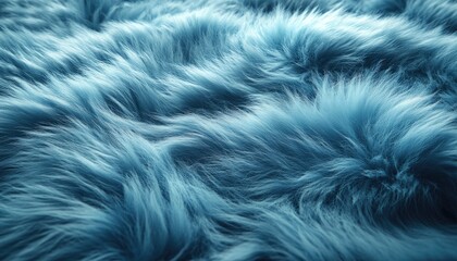 Obraz premium Soft Blue Fur Texture Abstract Background