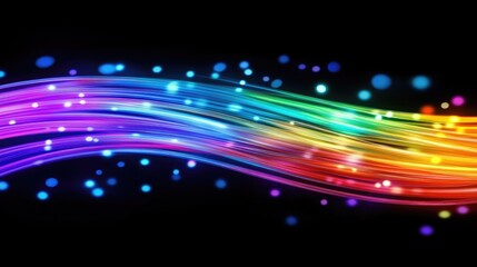 Obraz premium Rainbow Light Streaks Abstract Background Design